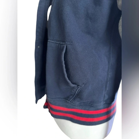 Ralph Lauren Polo Zip Hoodie Big Pony Logo Navy and Gray Youth Medium 10/12 - Picture 5 of 7